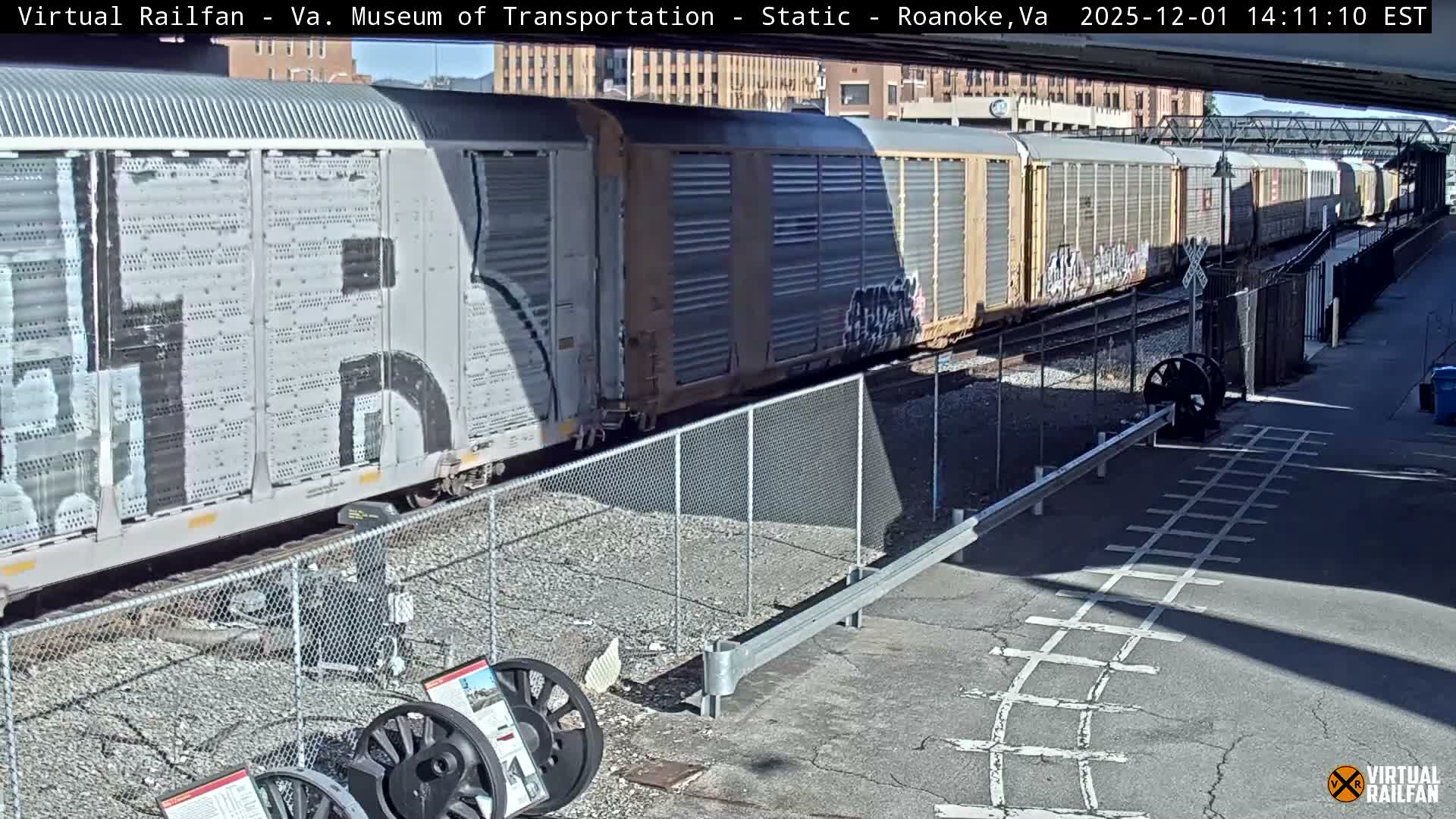 Roanoke (Static) Railway from Virginia Museum of Transportation Live Cam - Roanoke, Virginia, USA 