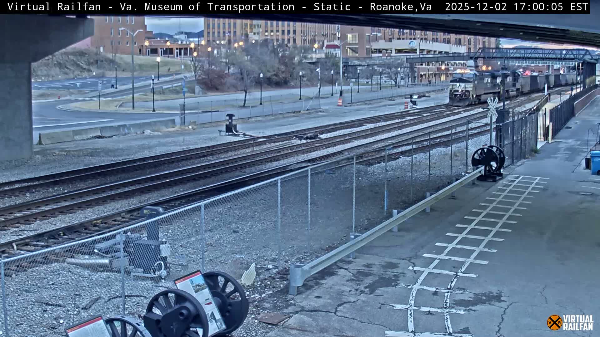 Roanoke (Static) Railway from Virginia Museum of Transportation Live Cam - Roanoke, Virginia, USA 