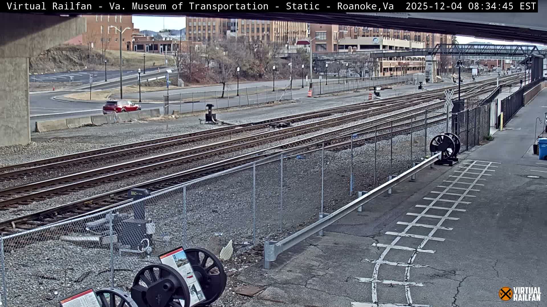 Roanoke (Static) Railway from Virginia Museum of Transportation Live Cam - Roanoke, Virginia, USA 