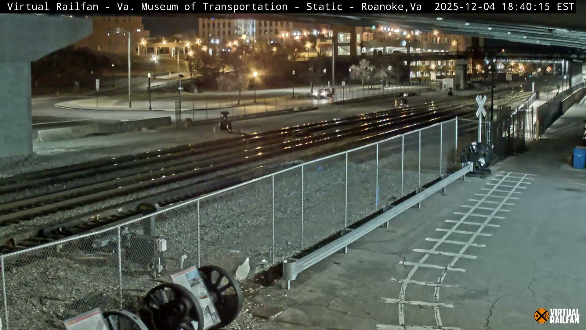 Roanoke (Static) Railway from Virginia Museum of Transportation Live Cam - Roanoke, Virginia, USA 