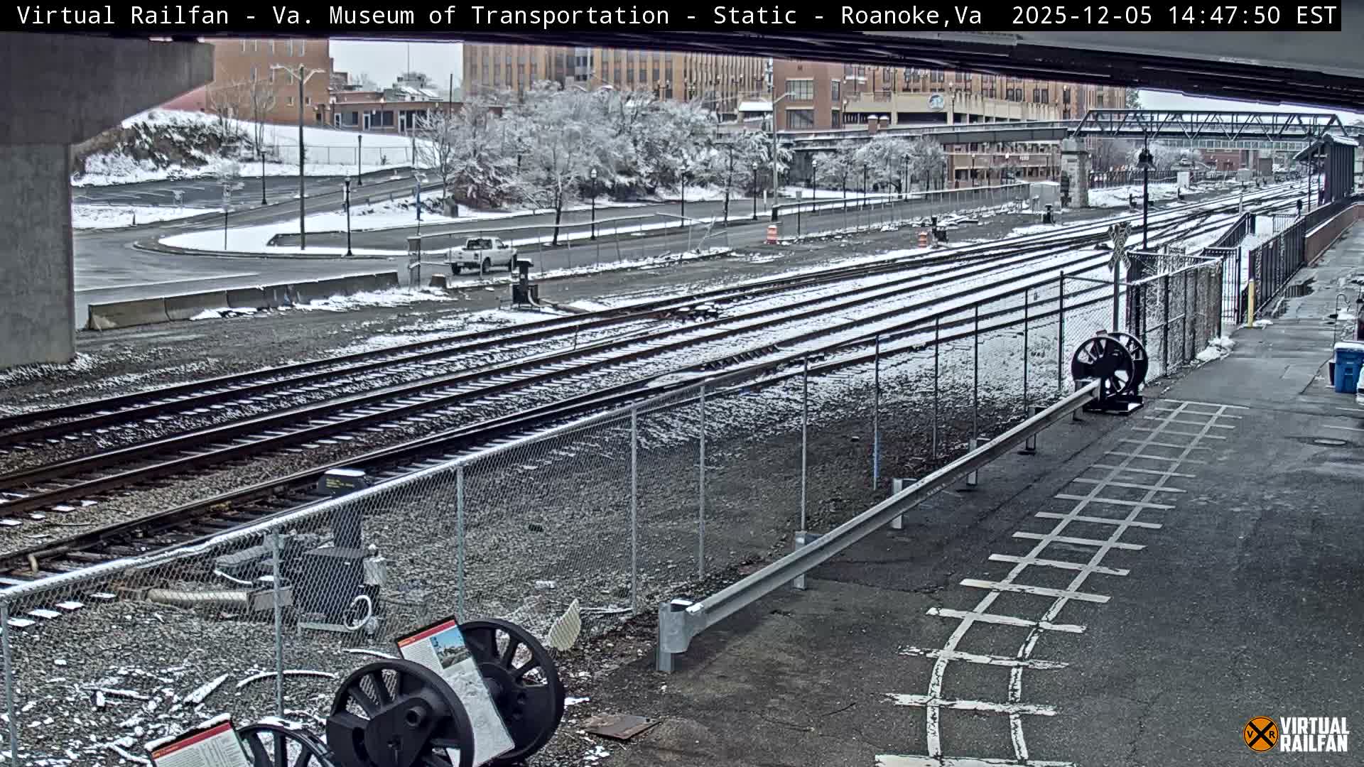 Roanoke (Static) Railway from Virginia Museum of Transportation Live Cam - Roanoke, Virginia, USA 