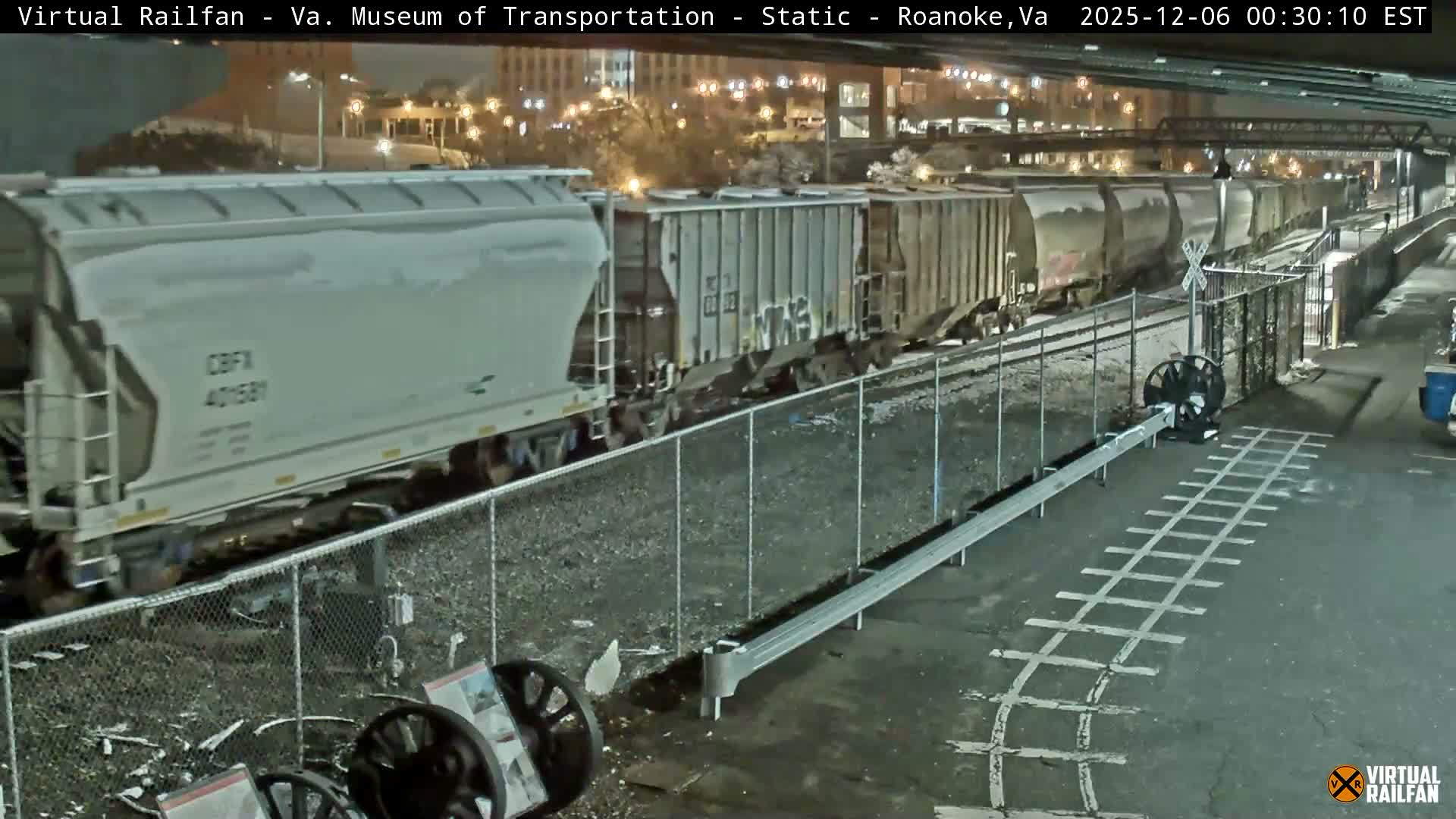 Roanoke (Static) Railway from Virginia Museum of Transportation Live Cam - Roanoke, Virginia, USA 