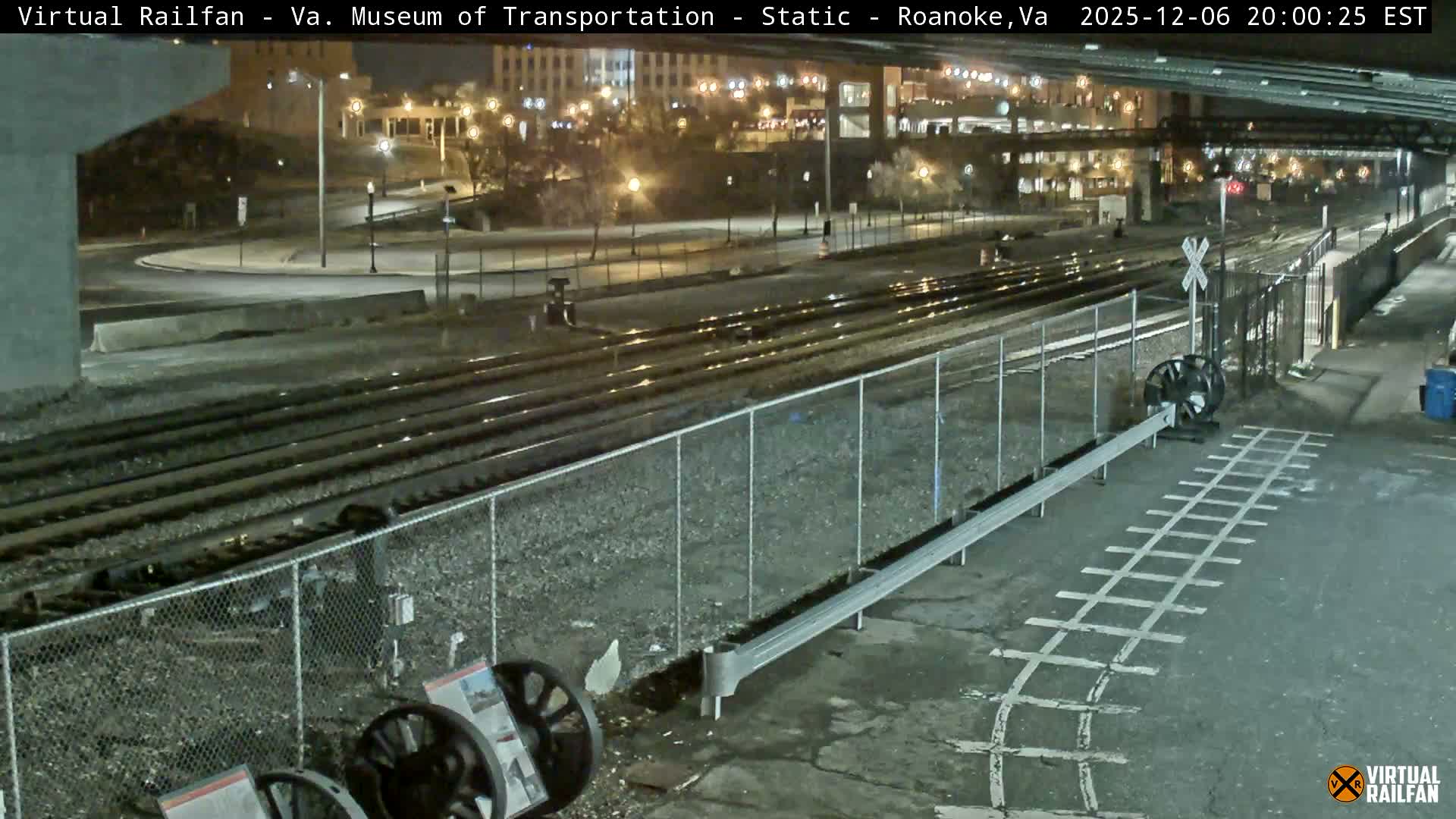 Roanoke (Static) Railway from Virginia Museum of Transportation Live Cam - Roanoke, Virginia, USA 