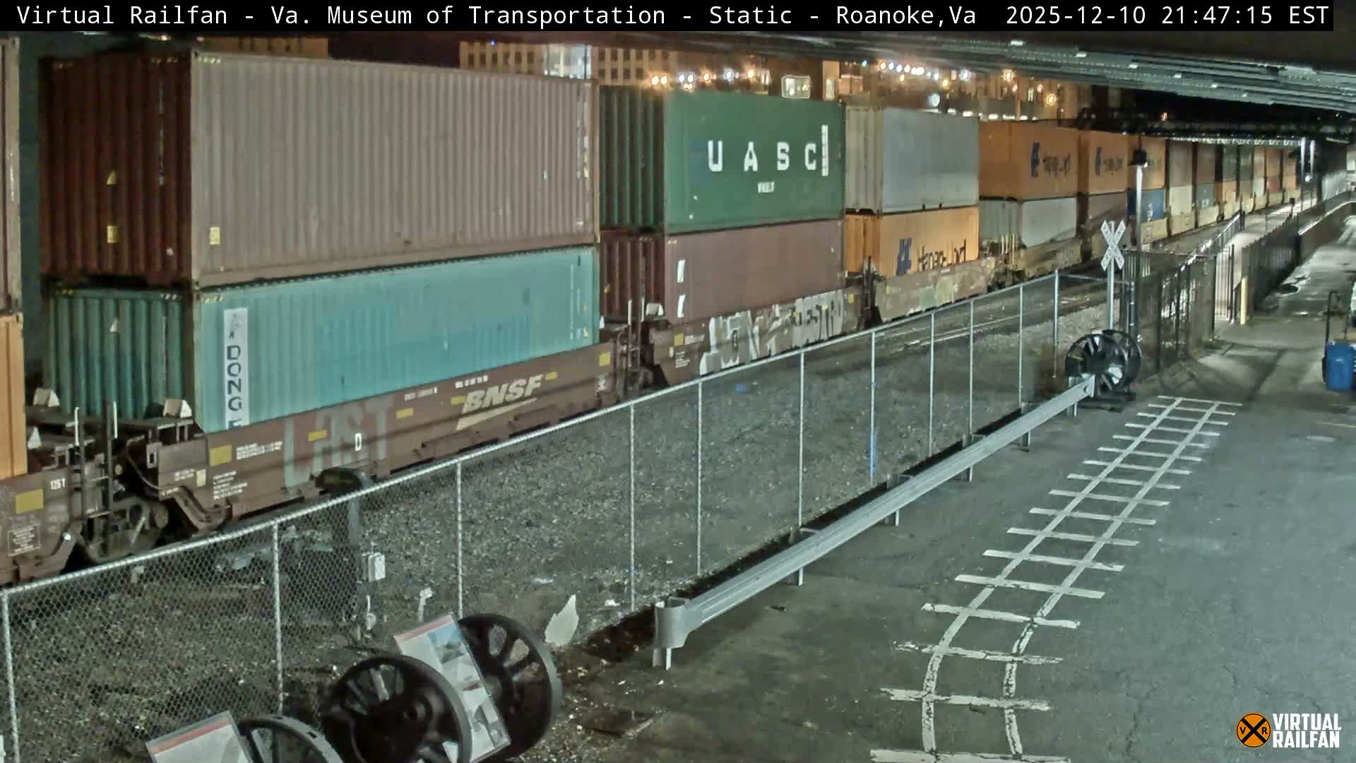 Roanoke (Static) Railway from Virginia Museum of Transportation Live Cam - Roanoke, Virginia, USA 