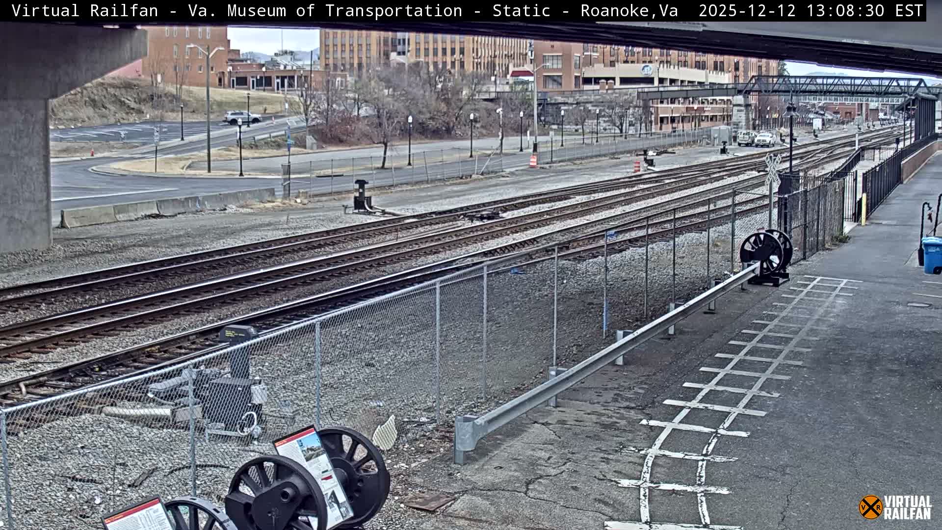 Roanoke (Static) Railway from Virginia Museum of Transportation Live Cam - Roanoke, Virginia, USA 