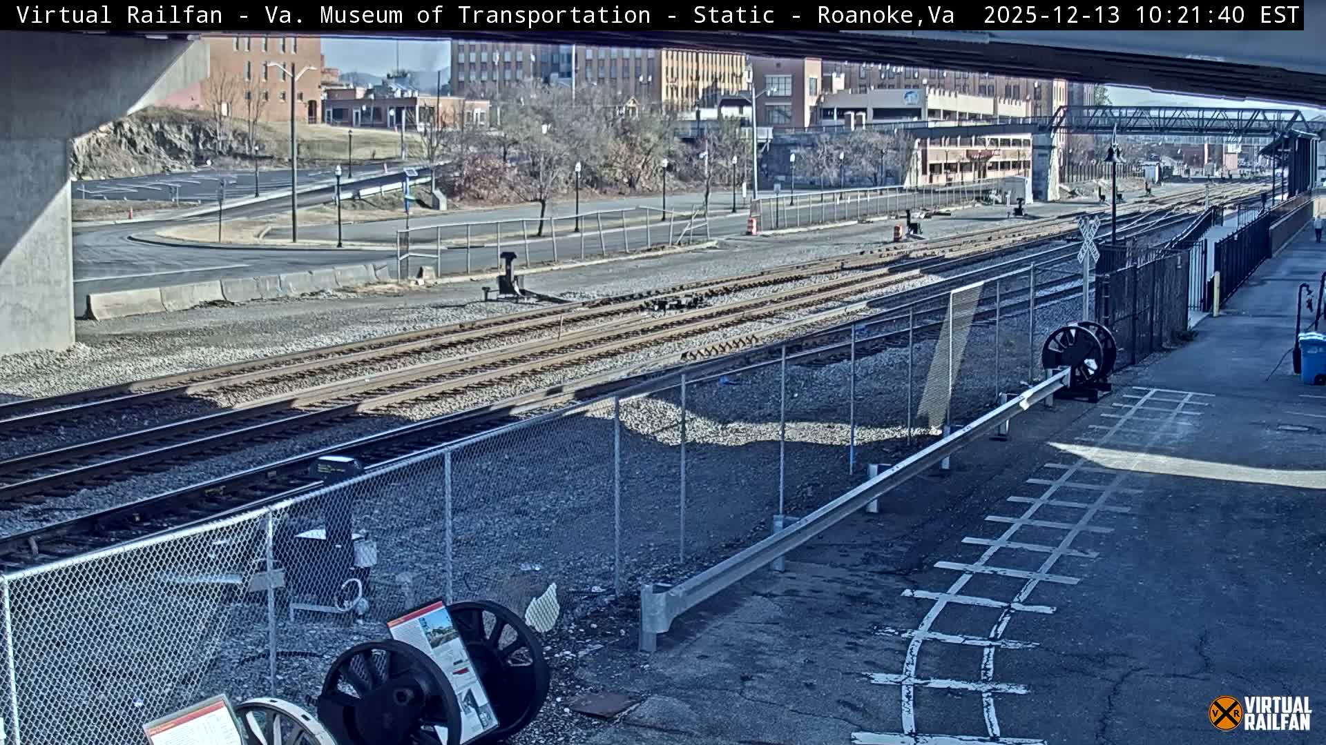 Roanoke (Static) Railway from Virginia Museum of Transportation Live Cam - Roanoke, Virginia, USA 