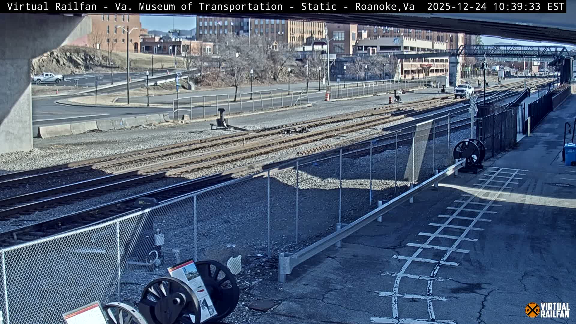 Roanoke (Static) Railway from Virginia Museum of Transportation Live Cam - Roanoke, Virginia, USA 