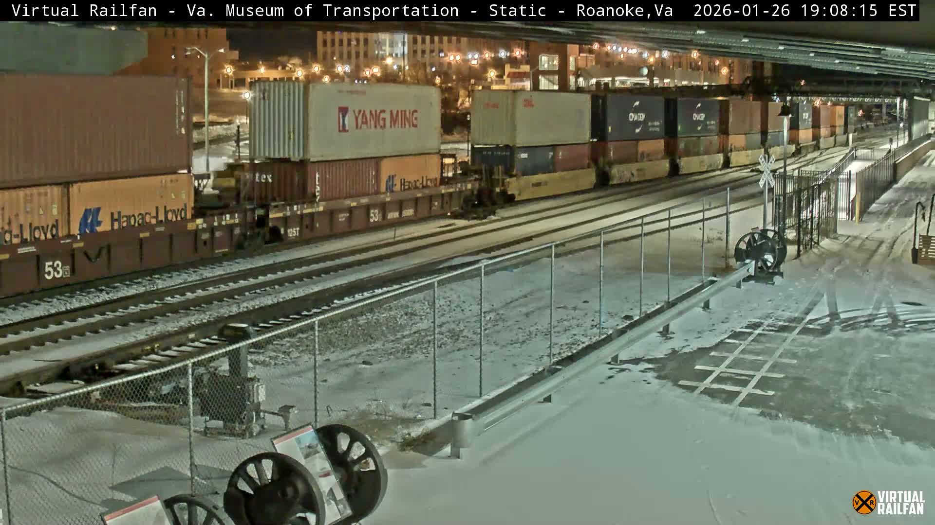 Roanoke (Static) Railway from Virginia Museum of Transportation Live Cam - Roanoke, Virginia, USA 