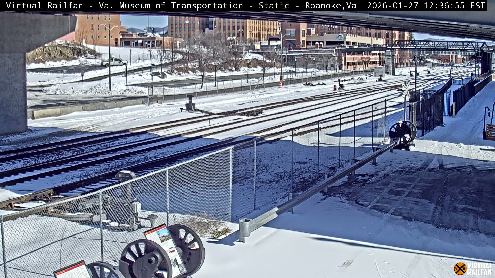 Roanoke (Static) Railway from Virginia Museum of Transportation Live Cam - Roanoke, Virginia, USA 
