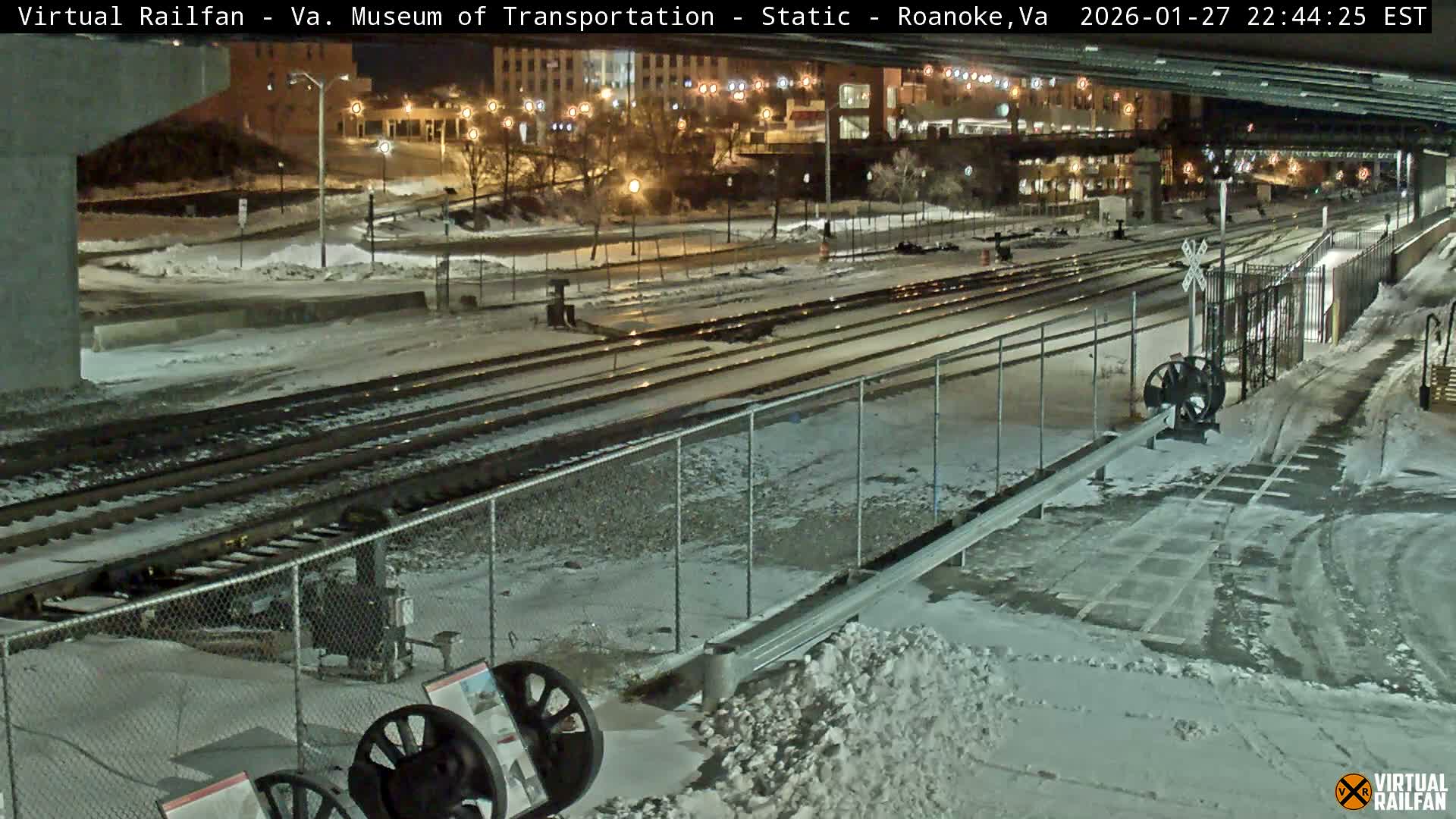 Roanoke (Static) Railway from Virginia Museum of Transportation Live Cam - Roanoke, Virginia, USA 