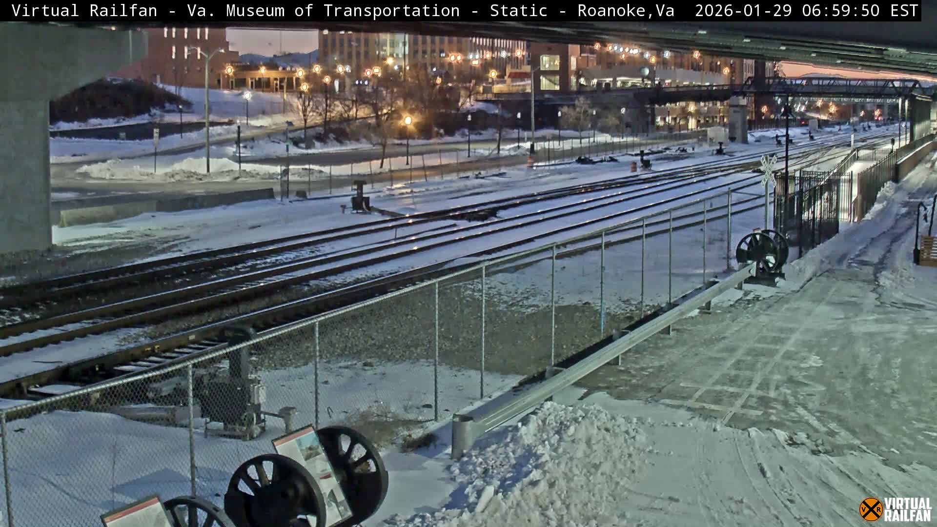Roanoke (Static) Railway from Virginia Museum of Transportation Live Cam - Roanoke, Virginia, USA 