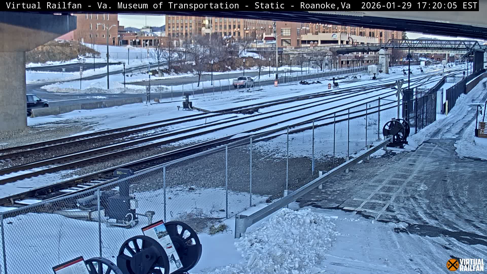 Roanoke (Static) Railway from Virginia Museum of Transportation Live Cam - Roanoke, Virginia, USA 