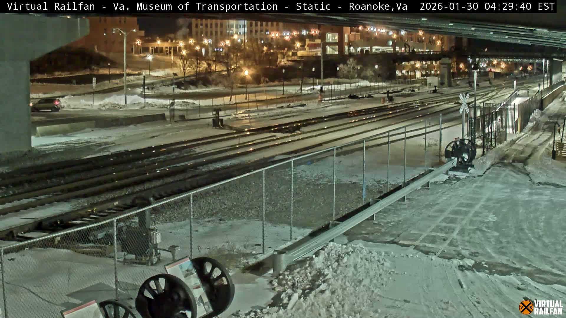 Roanoke (Static) Railway from Virginia Museum of Transportation Live Cam - Roanoke, Virginia, USA 