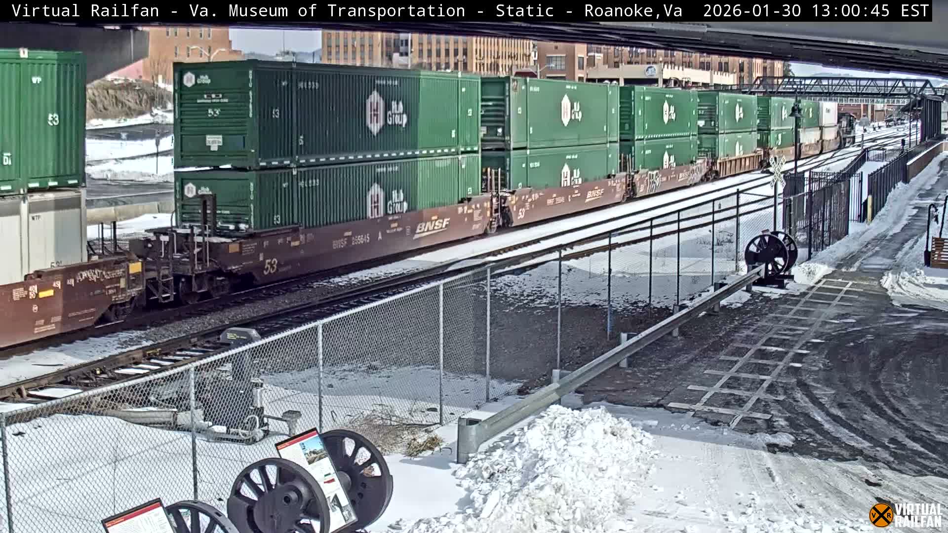 Roanoke (Static) Railway from Virginia Museum of Transportation Live Cam - Roanoke, Virginia, USA 