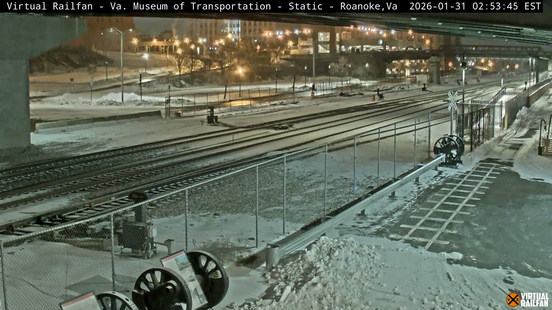 Roanoke (Static) Railway from Virginia Museum of Transportation Live Cam - Roanoke, Virginia, USA 