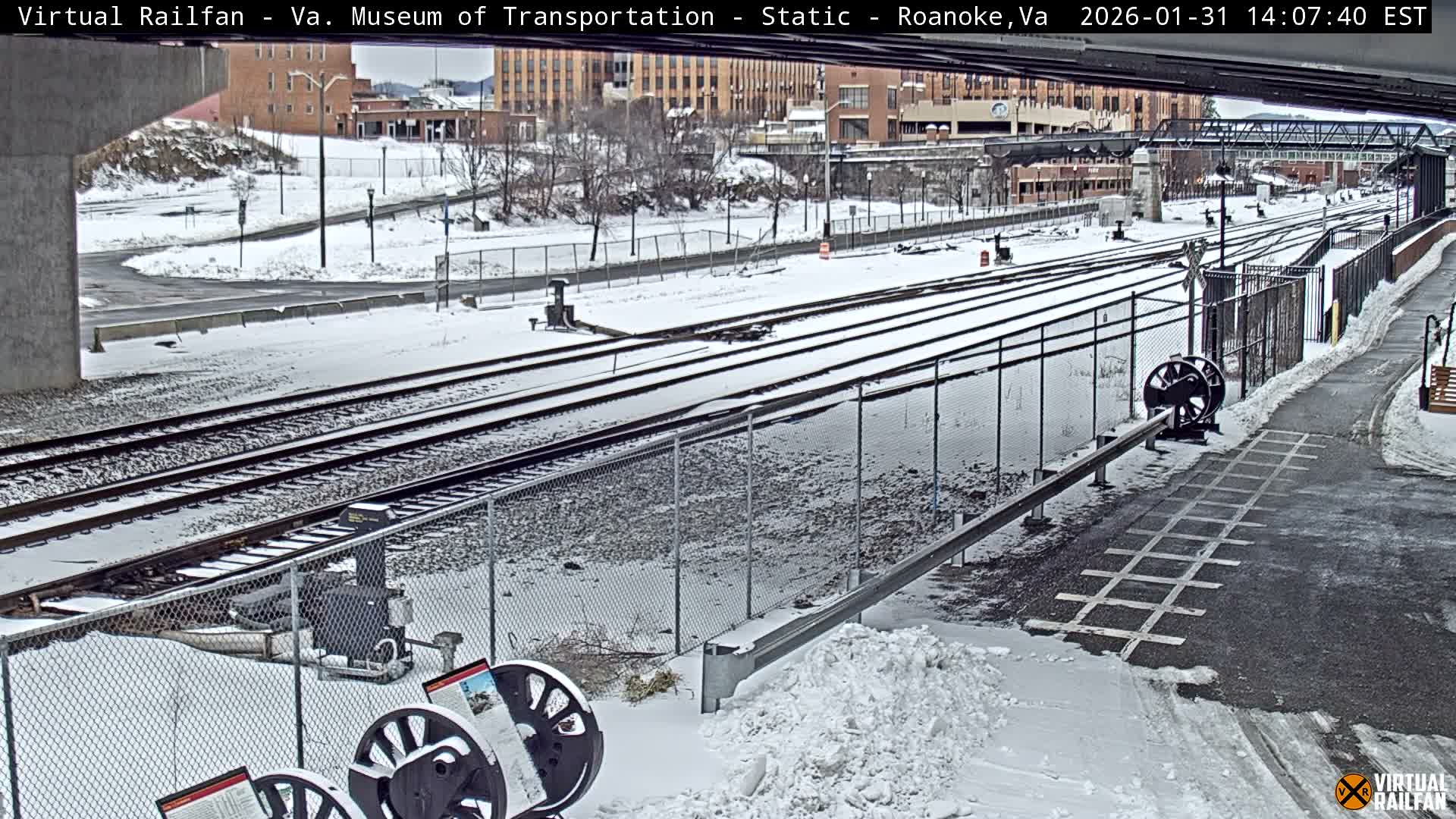 Roanoke (Static) Railway from Virginia Museum of Transportation Live Cam - Roanoke, Virginia, USA 