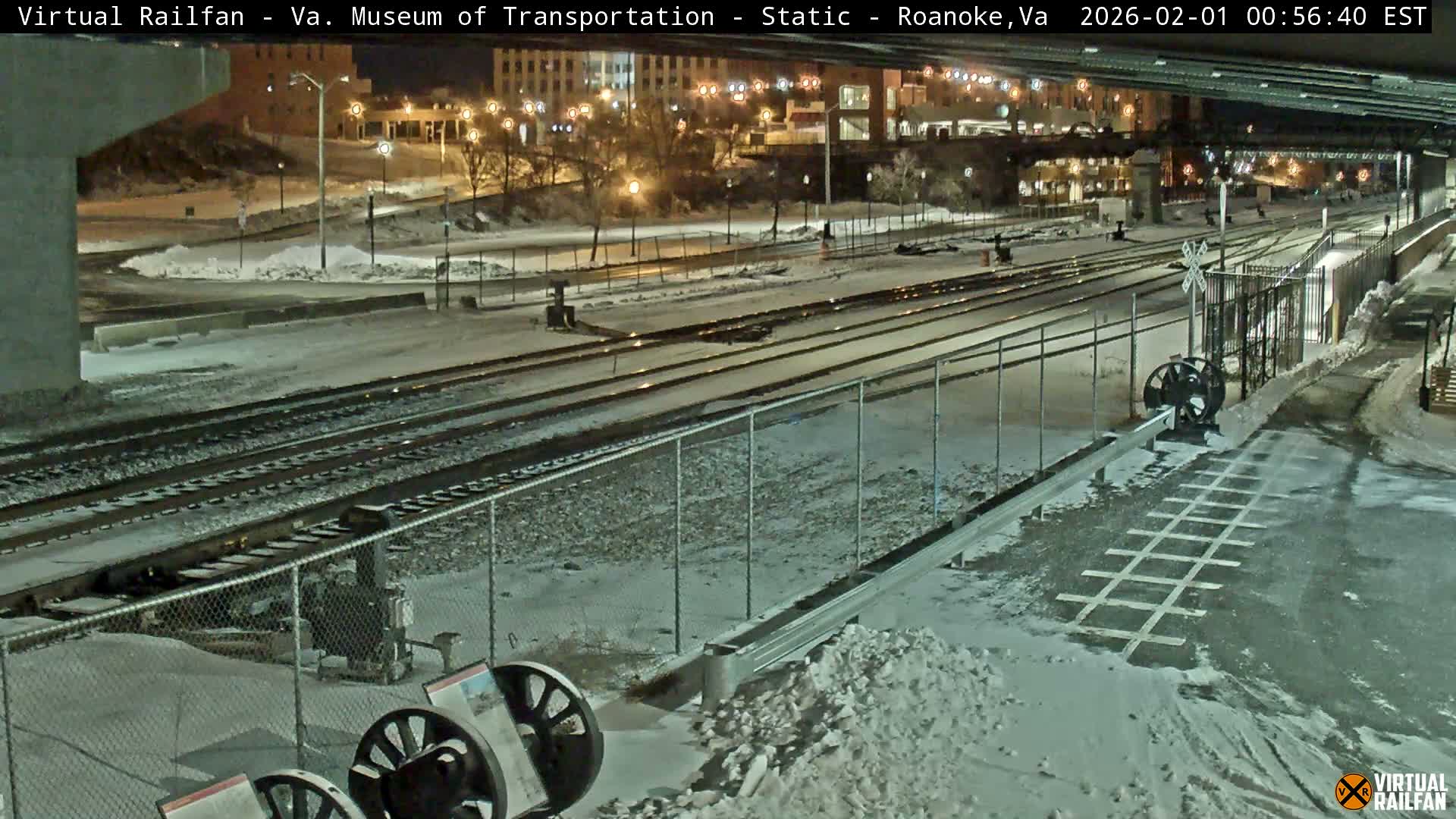 Roanoke (Static) Railway from Virginia Museum of Transportation Live Cam - Roanoke, Virginia, USA 
