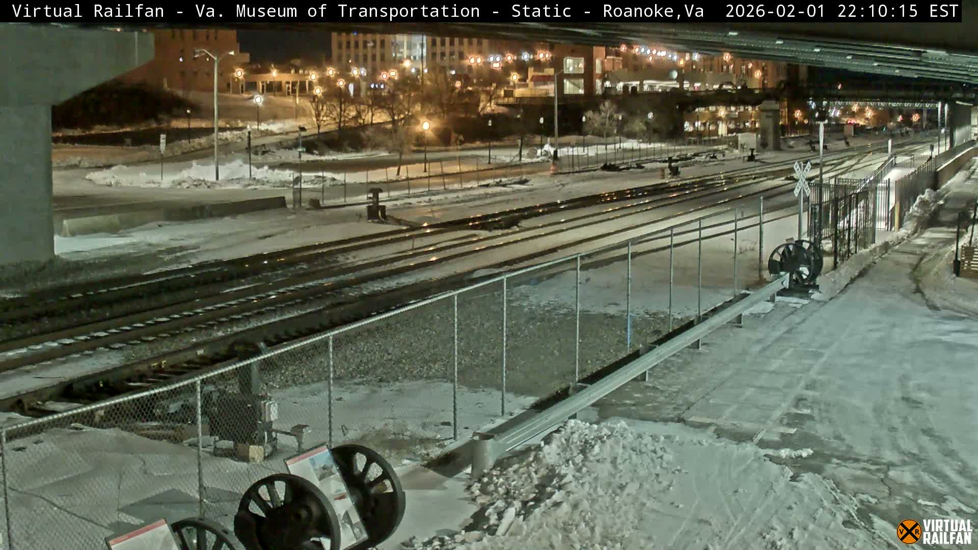 Roanoke (Static) Railway from Virginia Museum of Transportation Live Cam - Roanoke, Virginia, USA 