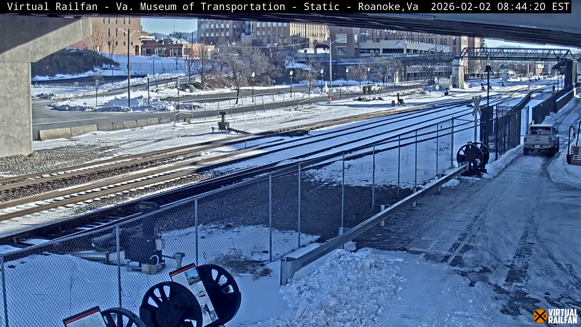 Roanoke (Static) Railway from Virginia Museum of Transportation Live Cam - Roanoke, Virginia, USA 