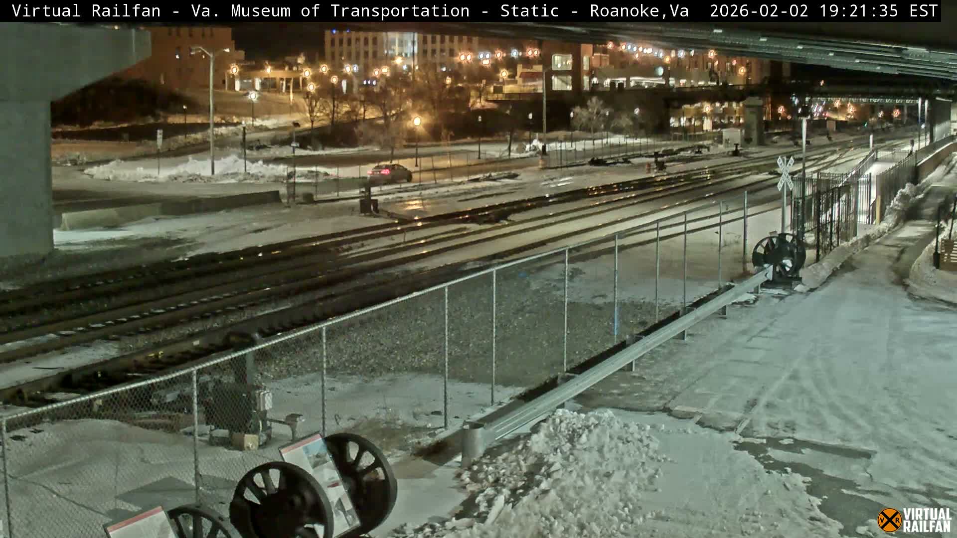 Roanoke (Static) Railway from Virginia Museum of Transportation Live Cam - Roanoke, Virginia, USA 