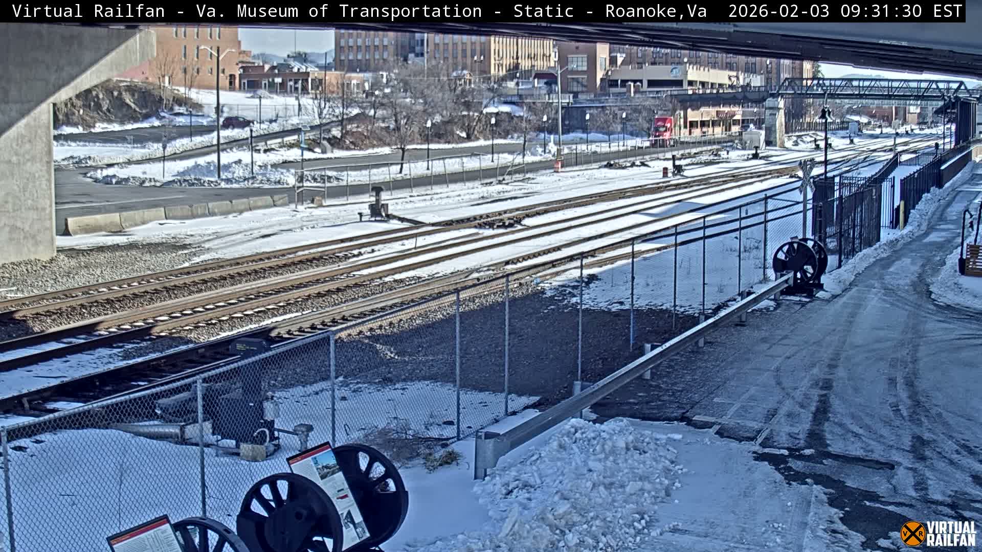 Roanoke (Static) Railway from Virginia Museum of Transportation Live Cam - Roanoke, Virginia, USA 