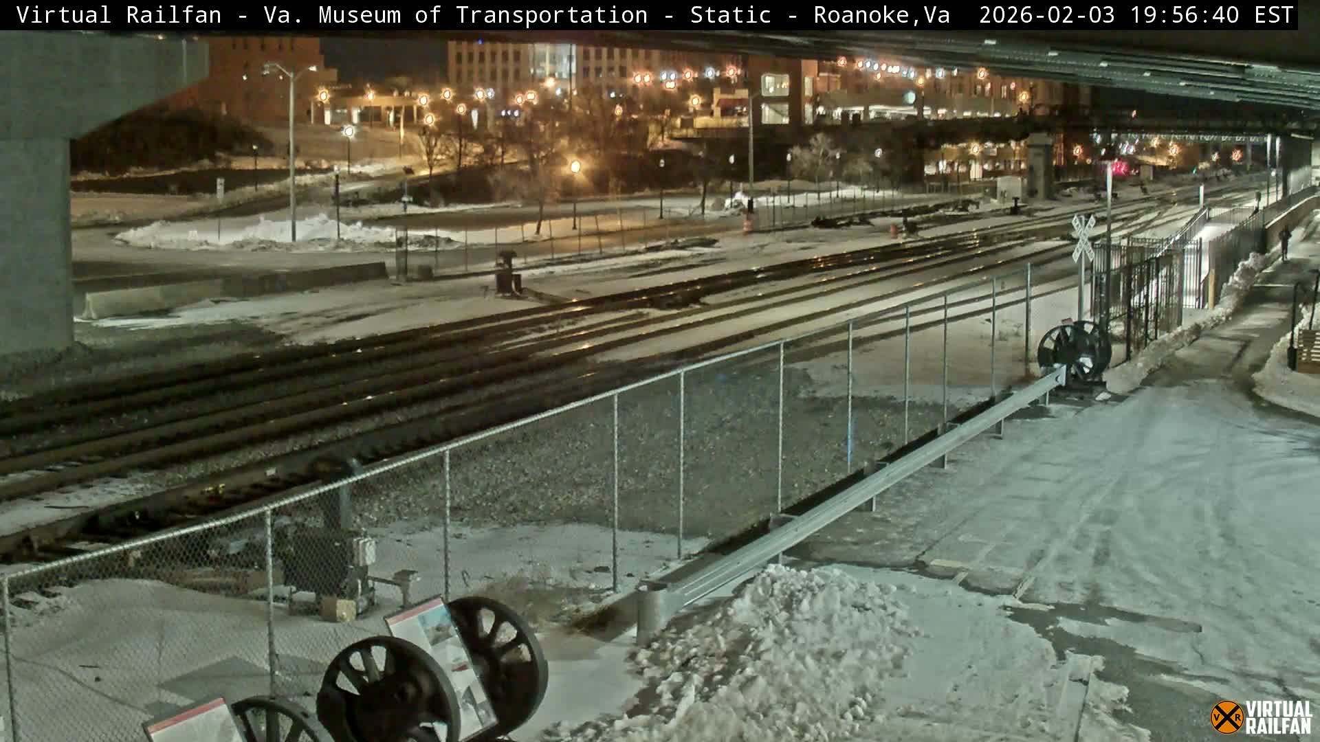 Roanoke (Static) Railway from Virginia Museum of Transportation Live Cam - Roanoke, Virginia, USA 