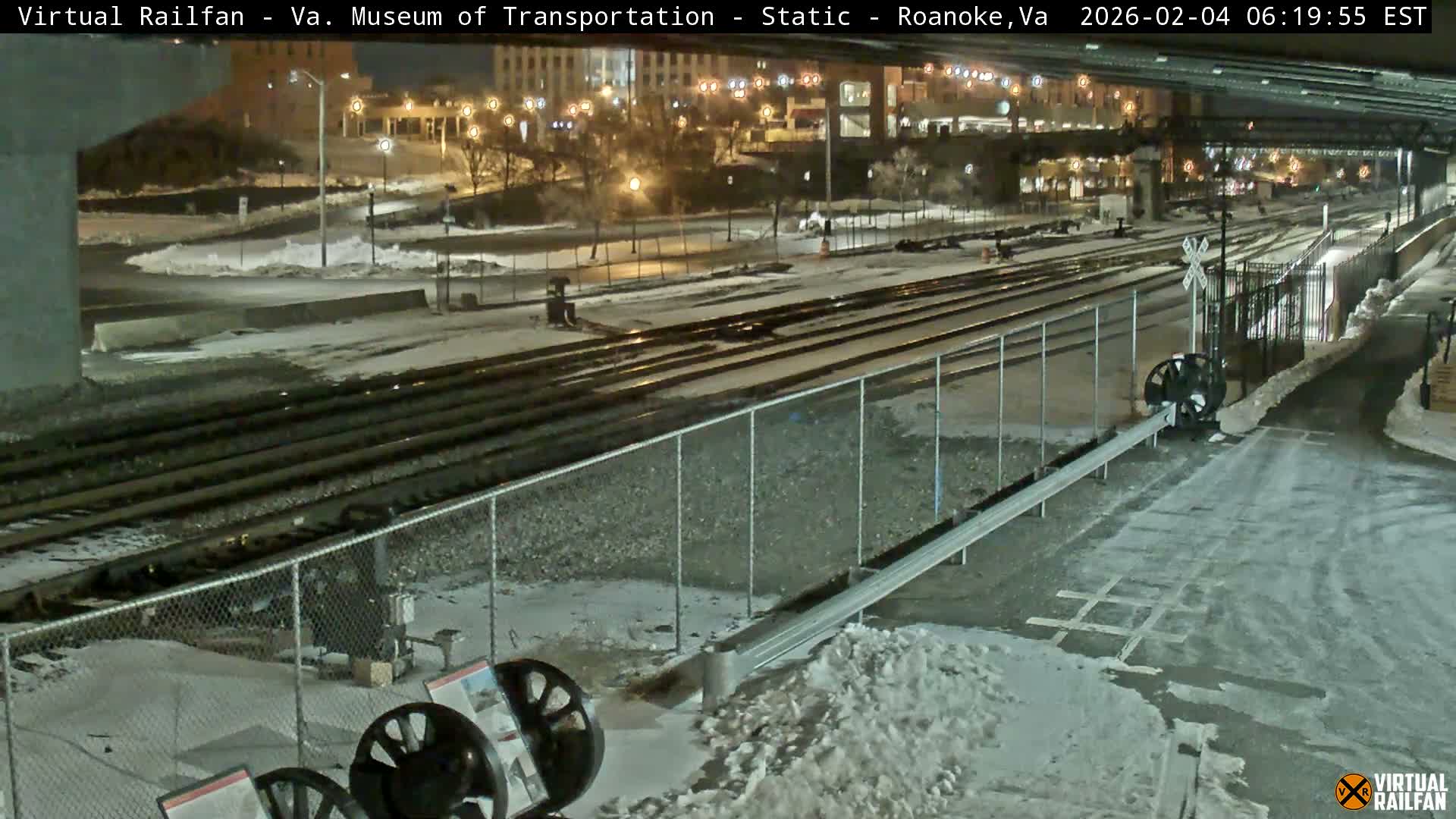 Roanoke (Static) Railway from Virginia Museum of Transportation Live Cam - Roanoke, Virginia, USA 