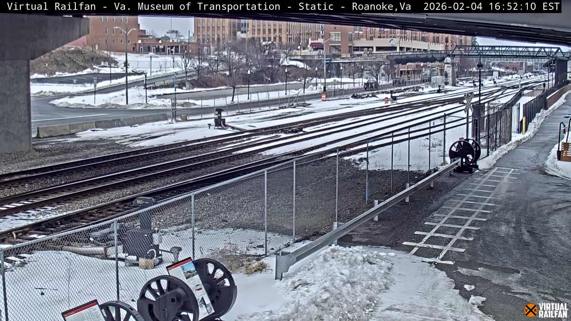 Roanoke (Static) Railway from Virginia Museum of Transportation Live Cam - Roanoke, Virginia, USA 