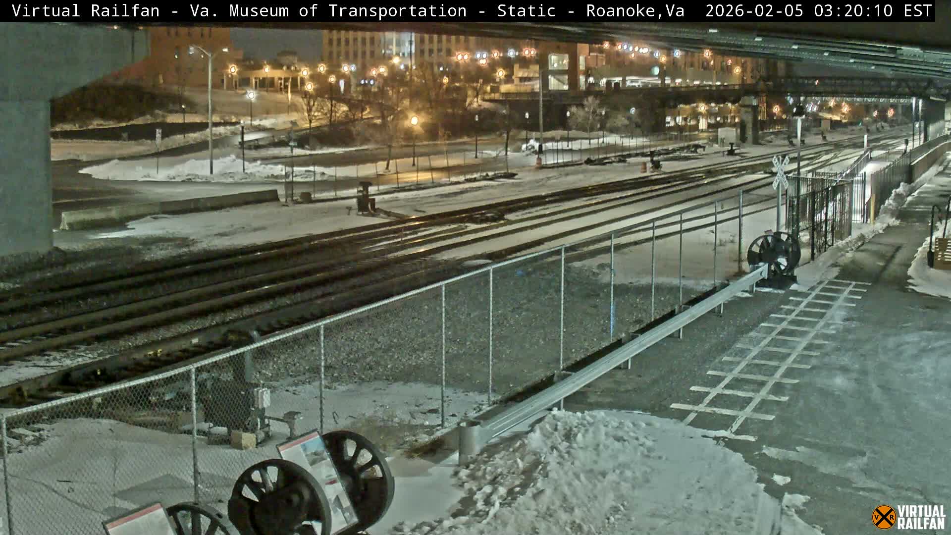 Roanoke (Static) Railway from Virginia Museum of Transportation Live Cam - Roanoke, Virginia, USA 