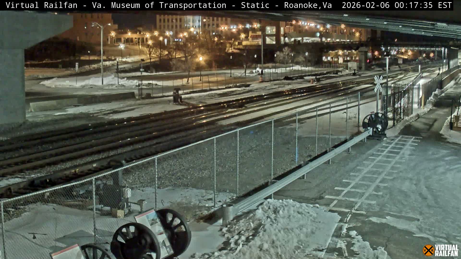 Roanoke (Static) Railway from Virginia Museum of Transportation Live Cam - Roanoke, Virginia, USA 