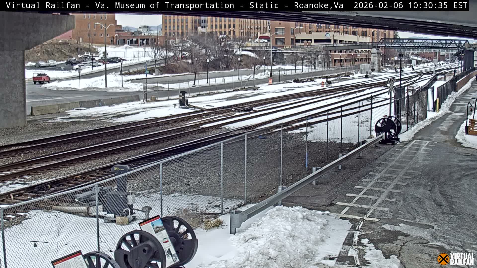 Roanoke (Static) Railway from Virginia Museum of Transportation Live Cam - Roanoke, Virginia, USA 