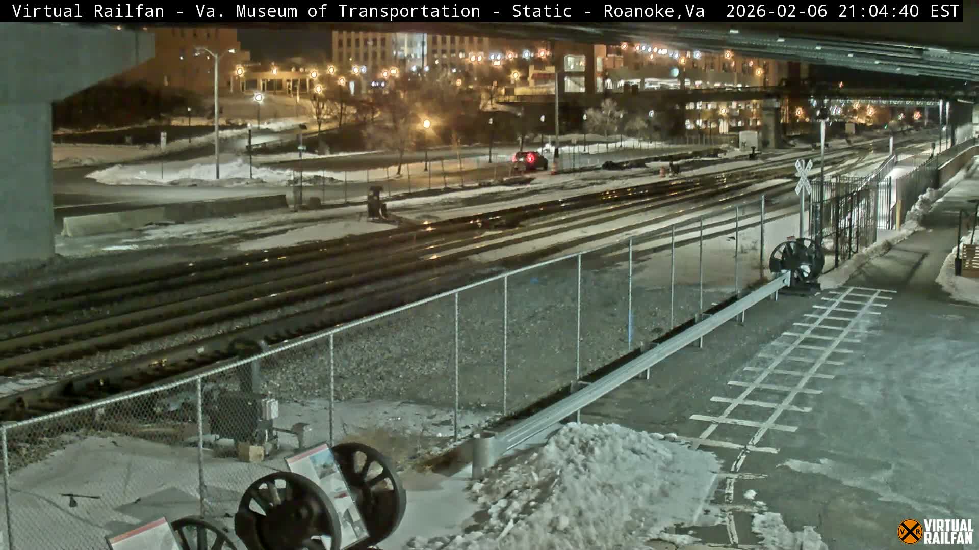Roanoke (Static) Railway from Virginia Museum of Transportation Live Cam - Roanoke, Virginia, USA 