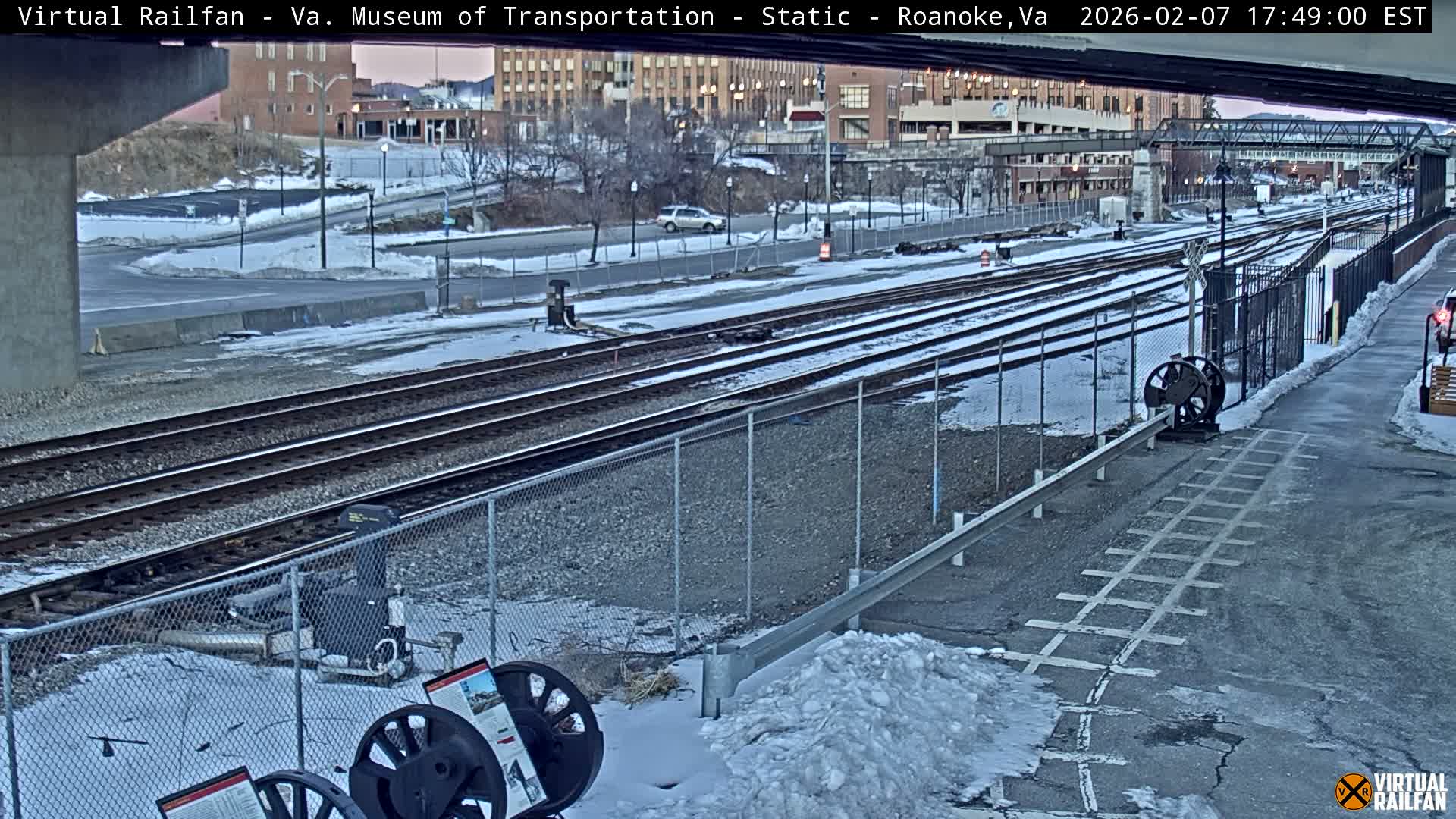 Roanoke (Static) Railway from Virginia Museum of Transportation Live Cam - Roanoke, Virginia, USA 