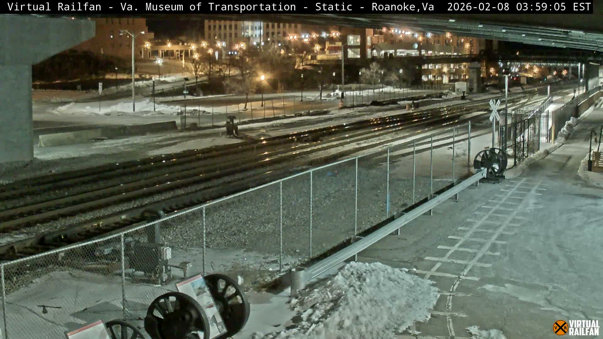 Roanoke (Static) Railway from Virginia Museum of Transportation Live Cam - Roanoke, Virginia, USA 
