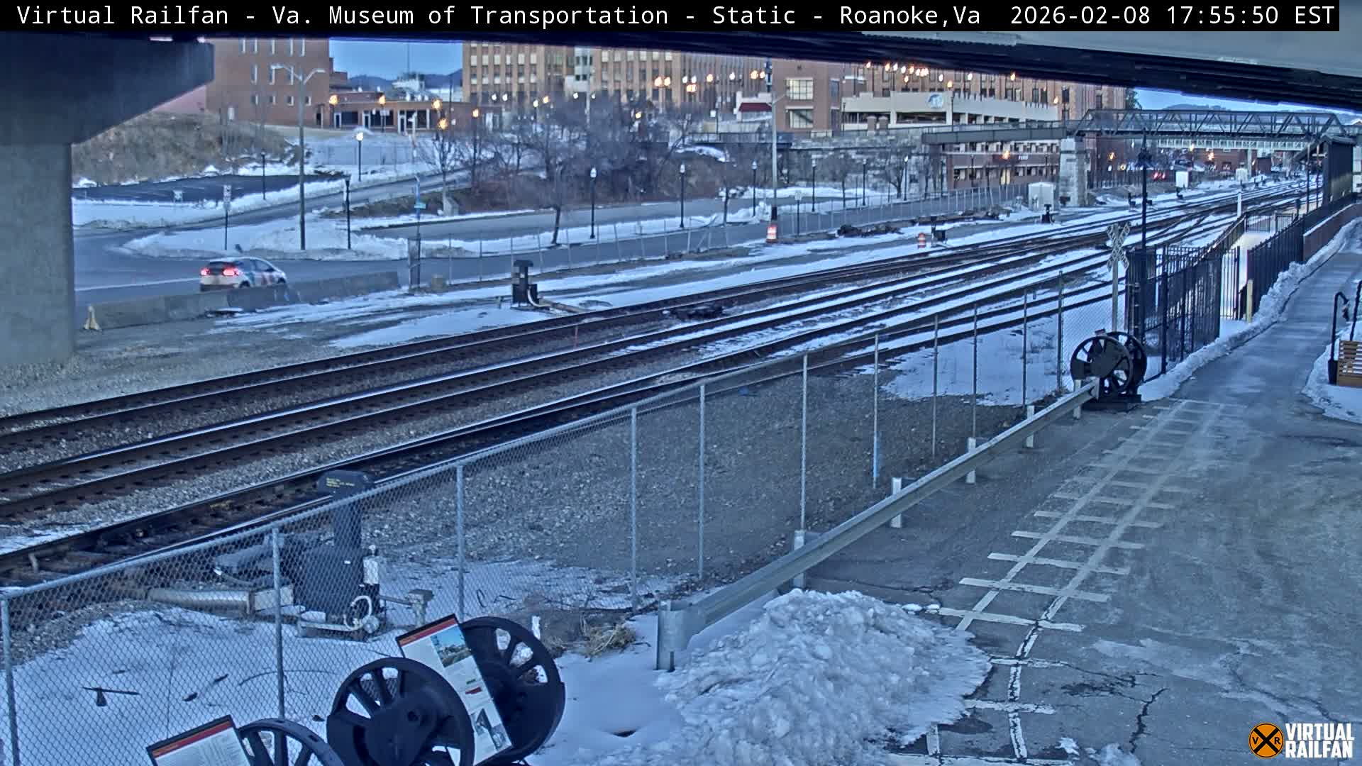 Roanoke (Static) Railway from Virginia Museum of Transportation Live Cam - Roanoke, Virginia, USA 