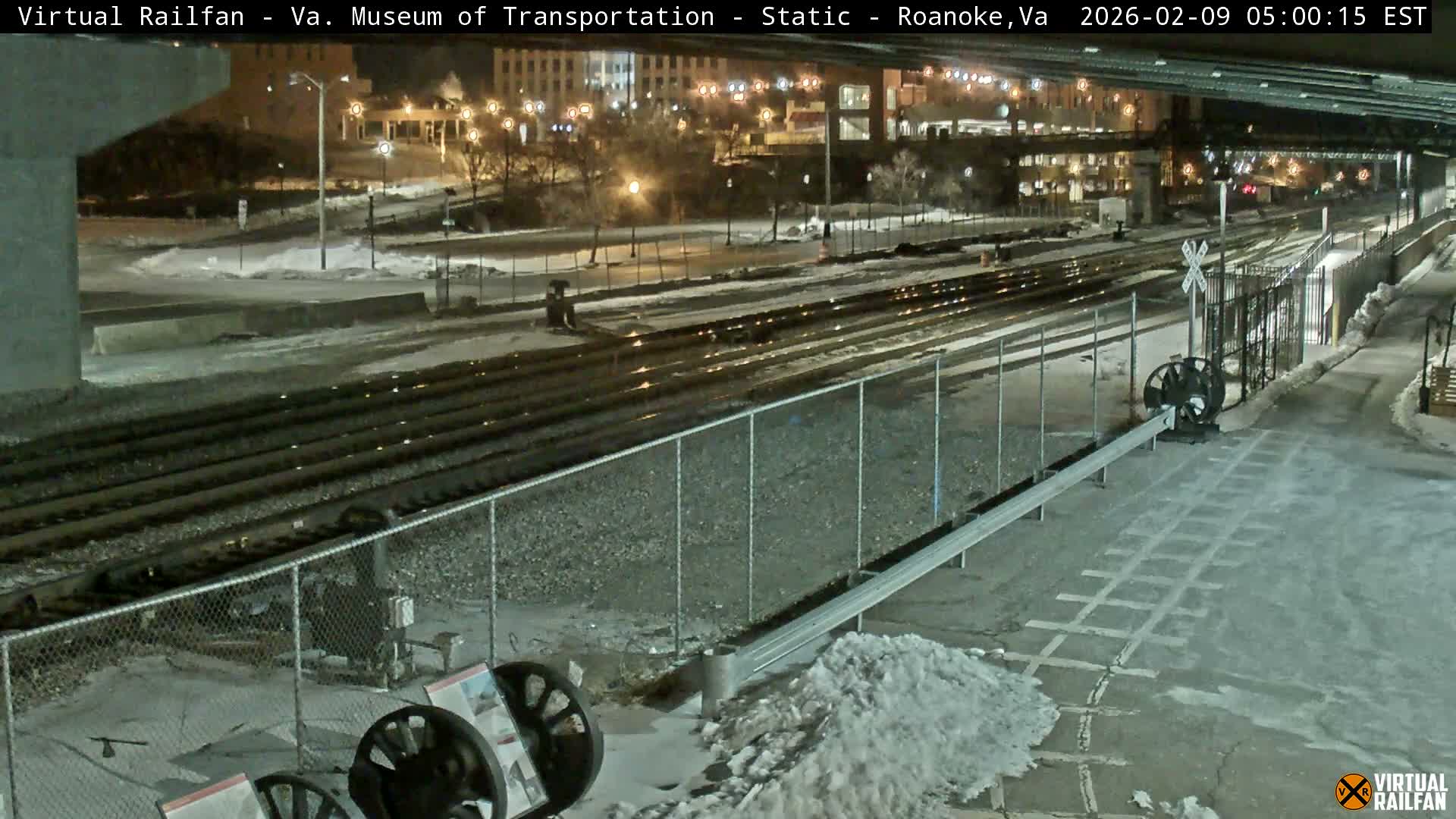 Roanoke (Static) Railway from Virginia Museum of Transportation Live Cam - Roanoke, Virginia, USA 