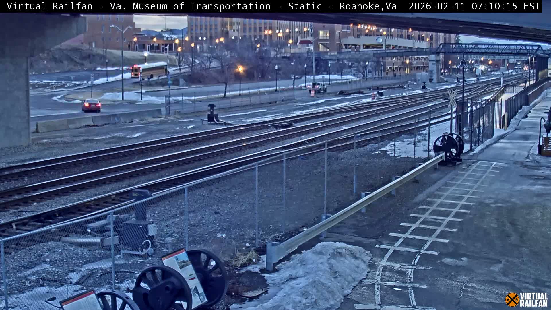 Roanoke (Static) Railway from Virginia Museum of Transportation Live Cam - Roanoke, Virginia, USA 
