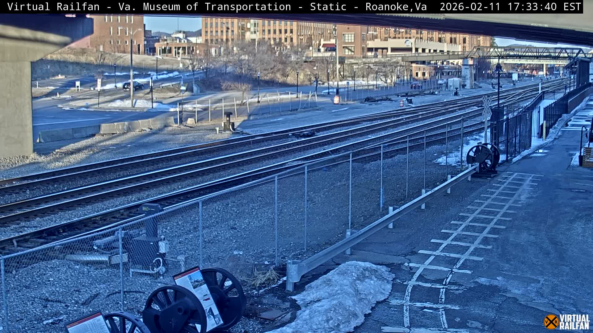 Roanoke (Static) Railway from Virginia Museum of Transportation Live Cam - Roanoke, Virginia, USA 