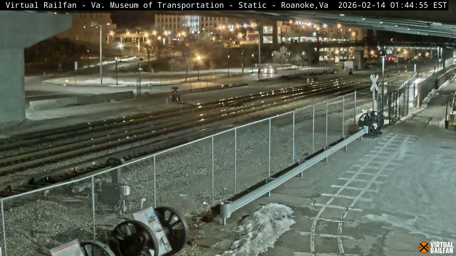 Roanoke (Static) Railway from Virginia Museum of Transportation Live Cam - Roanoke, Virginia, USA 