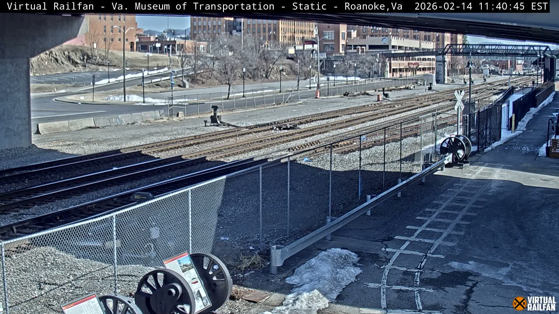 Roanoke (Static) Railway from Virginia Museum of Transportation Live Cam - Roanoke, Virginia, USA 