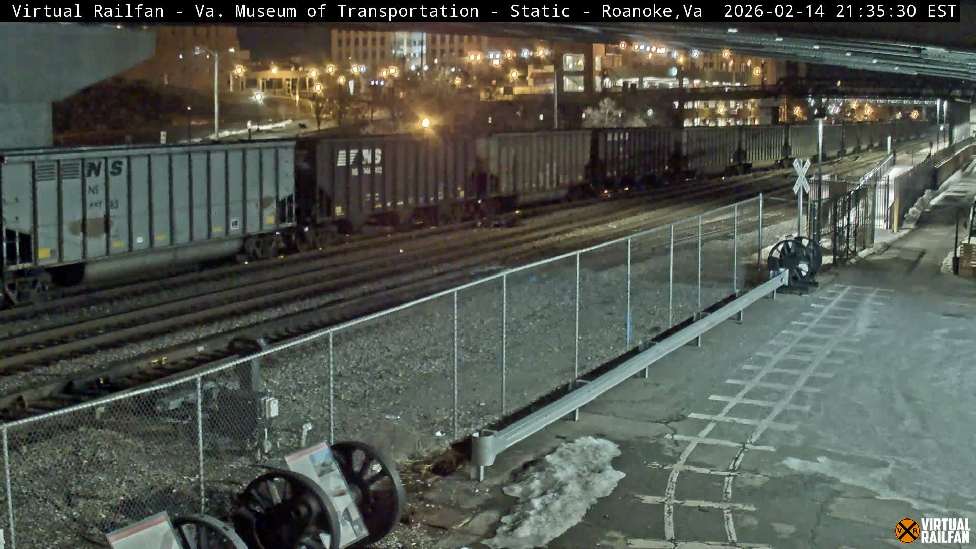 Roanoke (Static) Railway from Virginia Museum of Transportation Live Cam - Roanoke, Virginia, USA 