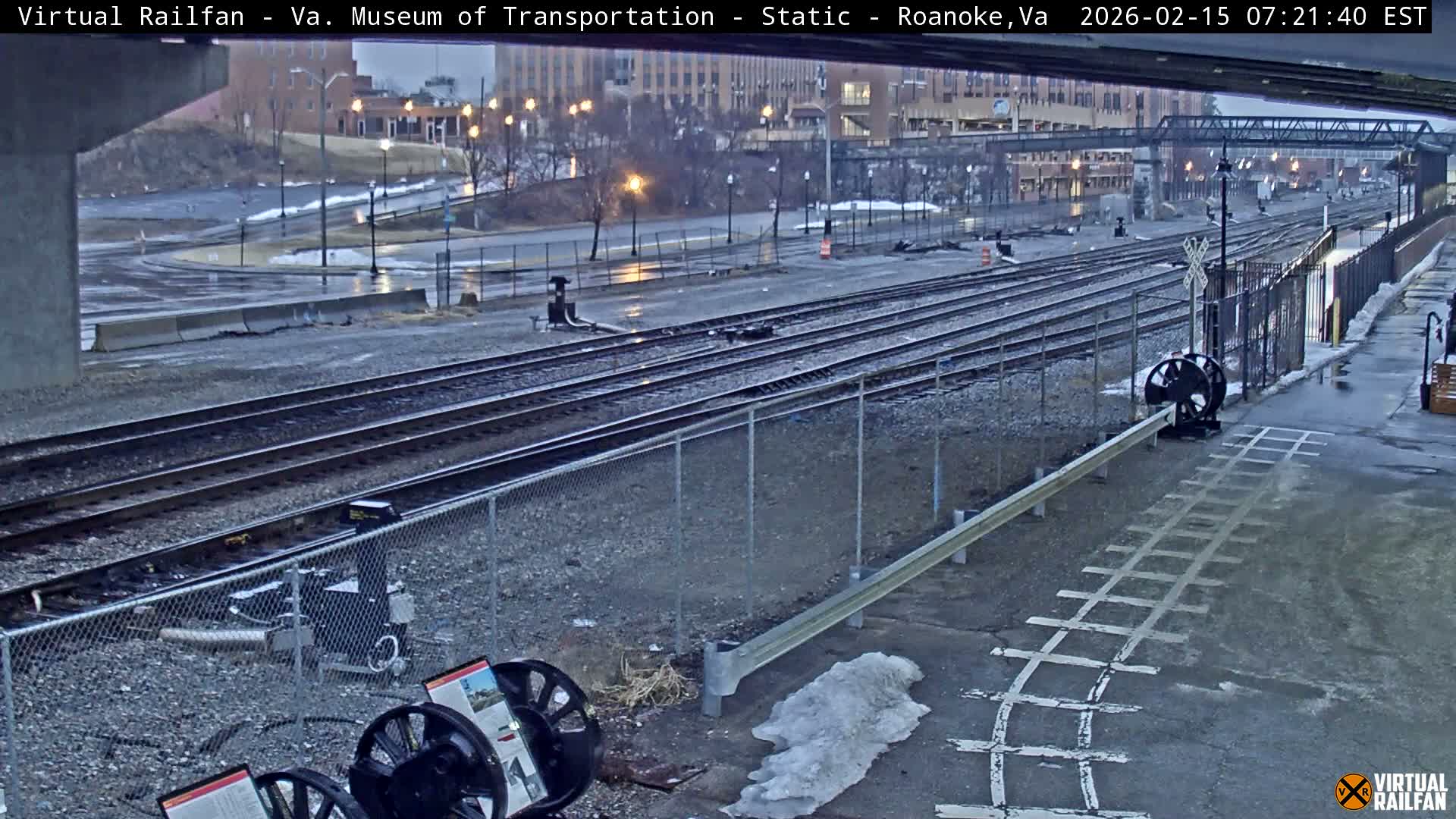 Roanoke (Static) Railway from Virginia Museum of Transportation Live Cam - Roanoke, Virginia, USA 