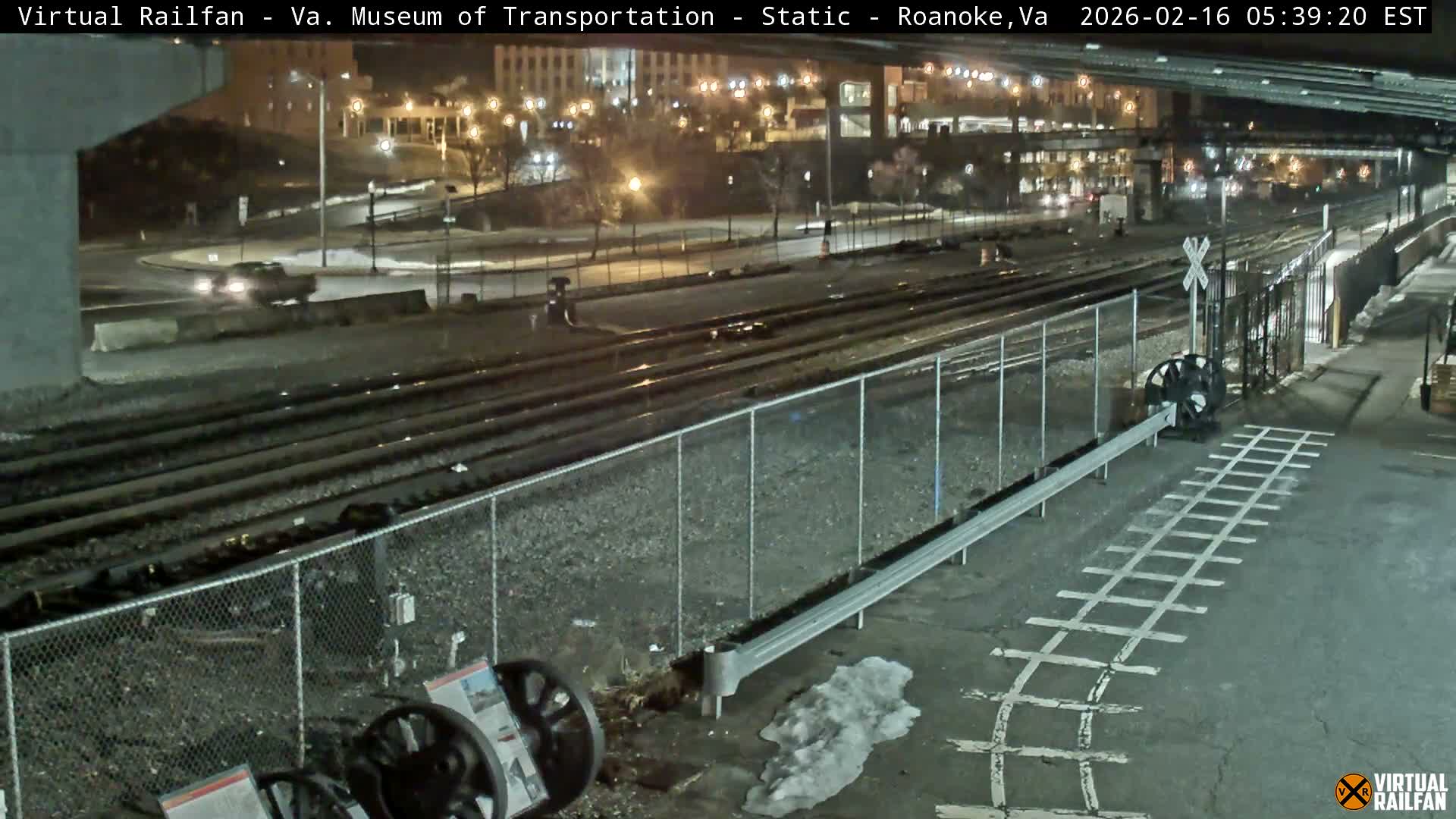 Roanoke (Static) Railway from Virginia Museum of Transportation Live Cam - Roanoke, Virginia, USA 