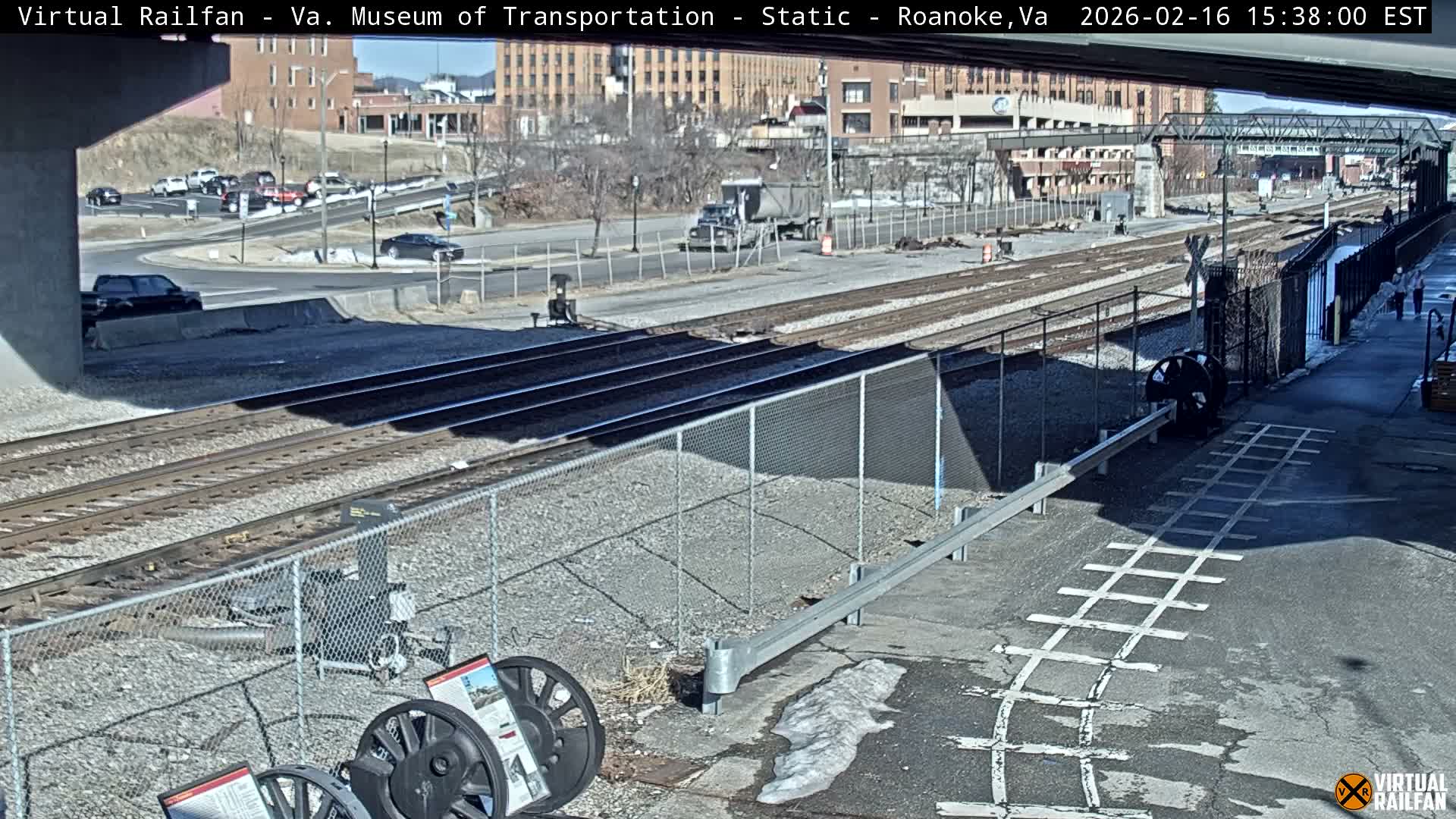 Roanoke (Static) Railway from Virginia Museum of Transportation Live Cam - Roanoke, Virginia, USA 