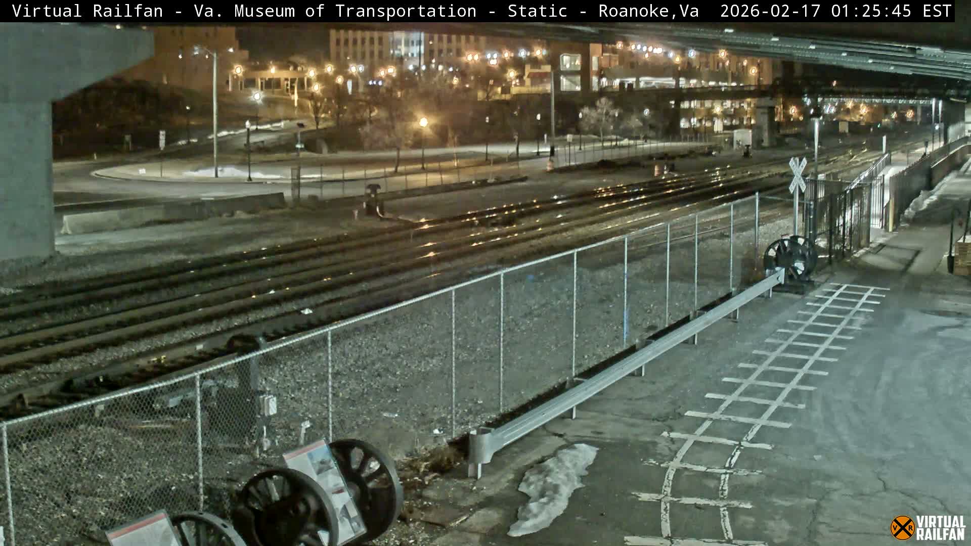 Roanoke (Static) Railway from Virginia Museum of Transportation Live Cam - Roanoke, Virginia, USA 