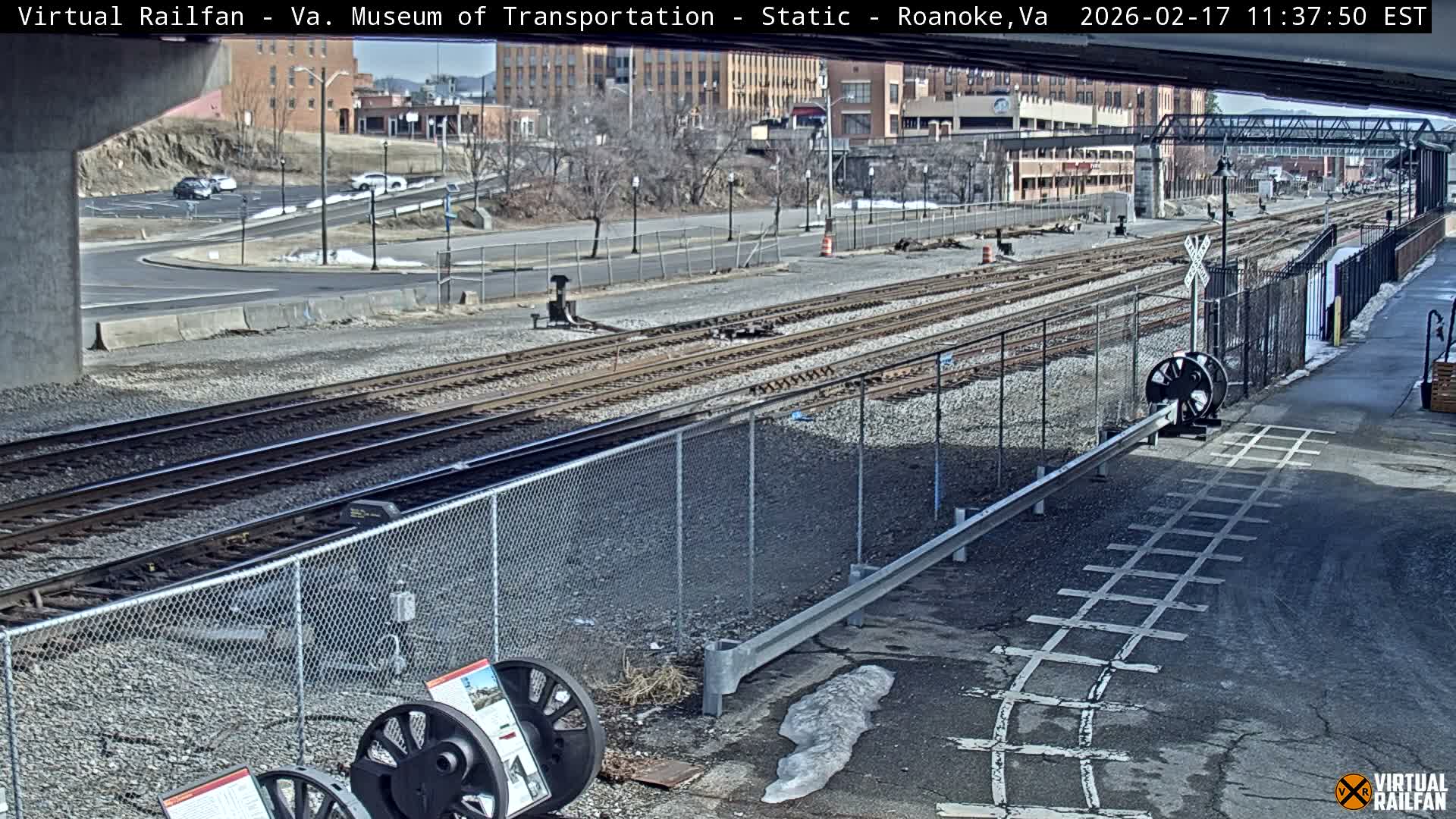 Roanoke (Static) Railway from Virginia Museum of Transportation Live Cam - Roanoke, Virginia, USA 