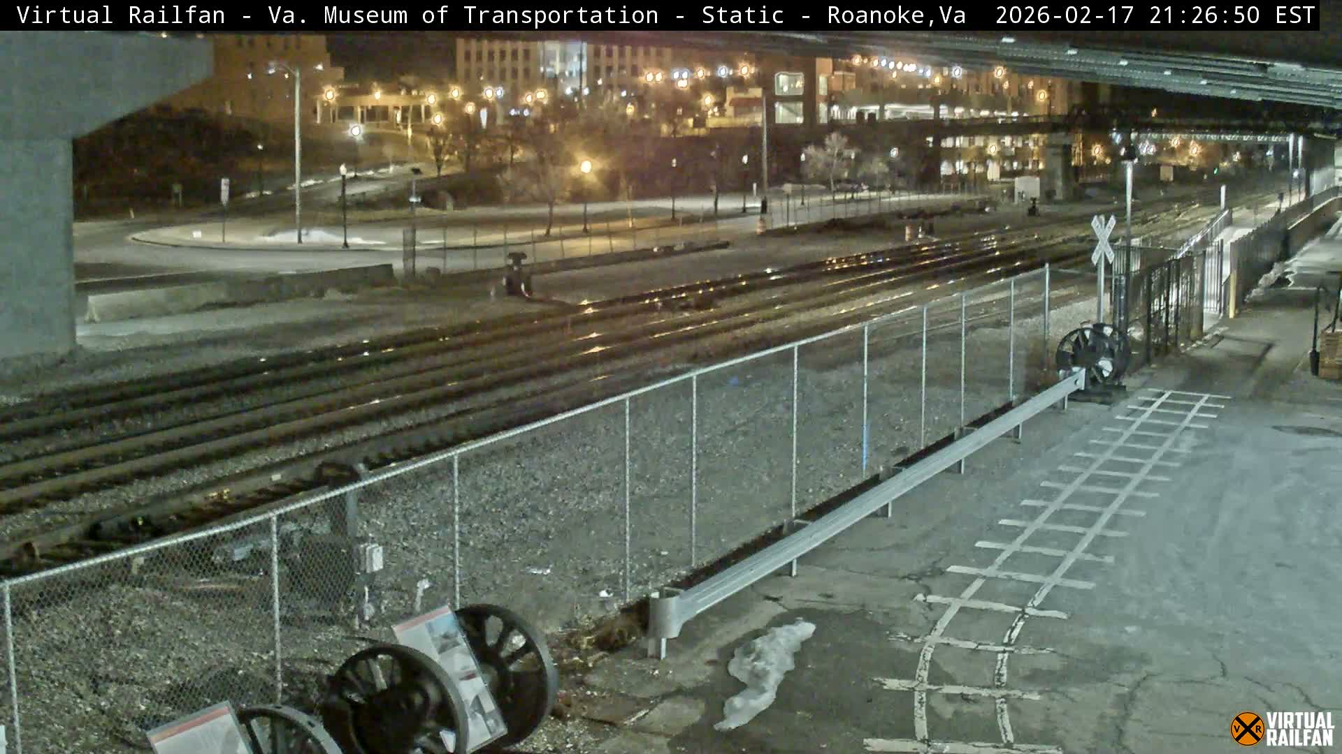 Roanoke (Static) Railway from Virginia Museum of Transportation Live Cam - Roanoke, Virginia, USA 