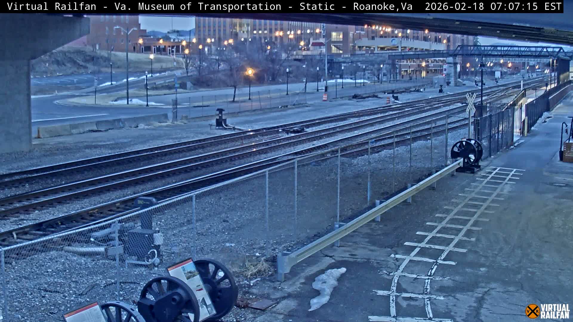 Roanoke (Static) Railway from Virginia Museum of Transportation Live Cam - Roanoke, Virginia, USA 