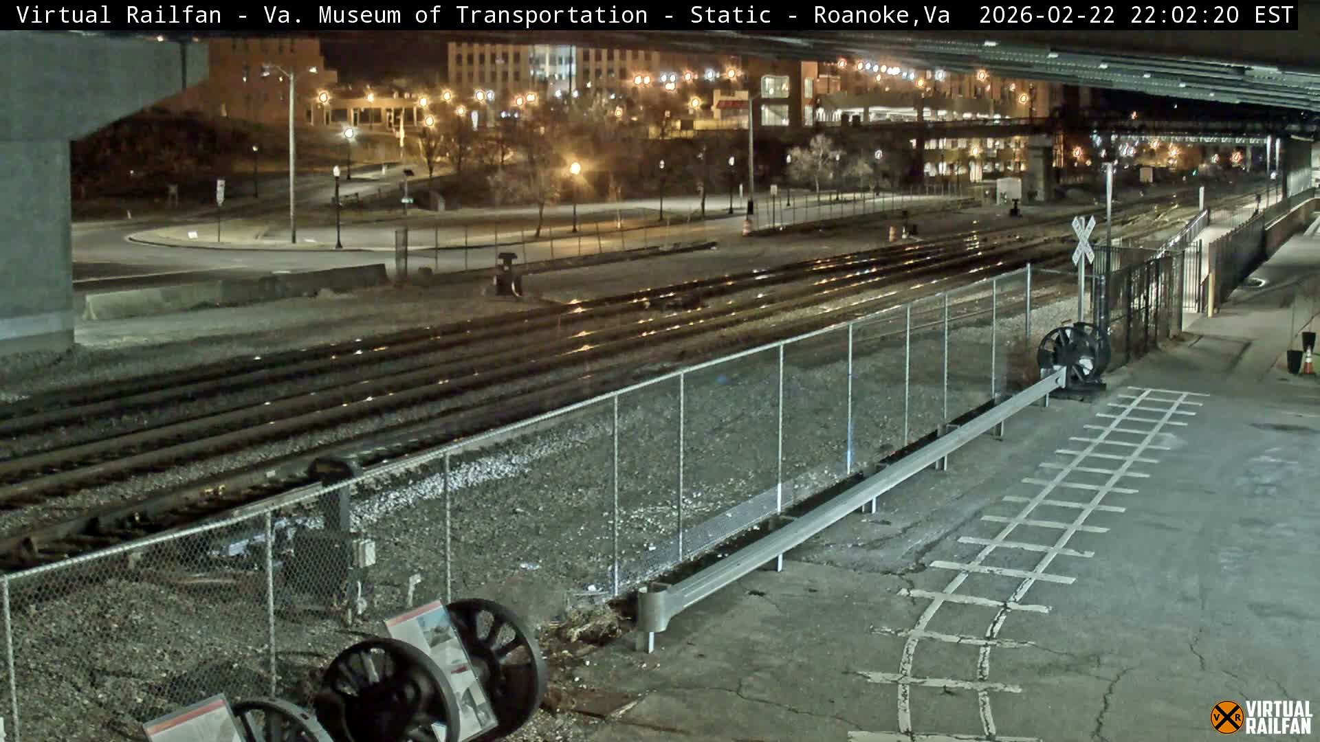Roanoke (Static) Railway from Virginia Museum of Transportation Live Cam - Roanoke, Virginia, USA 