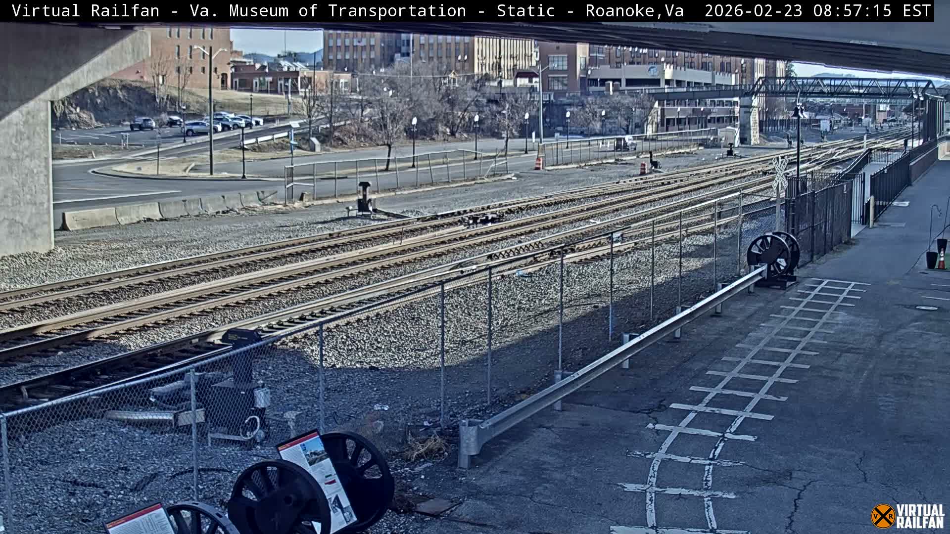 Roanoke (Static) Railway from Virginia Museum of Transportation Live Cam - Roanoke, Virginia, USA 
